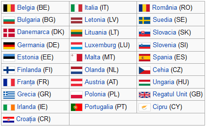 Lista tarilor membre UE